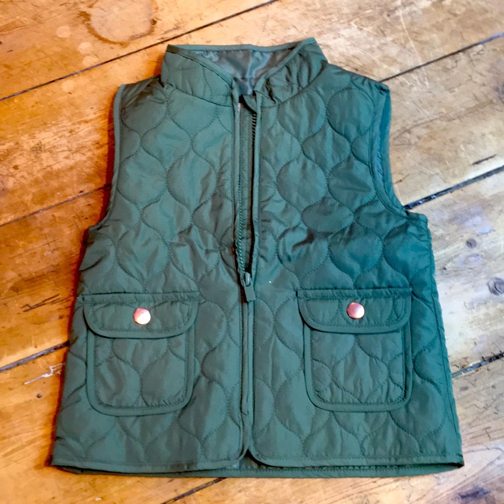 Old navy girls vest with zip front